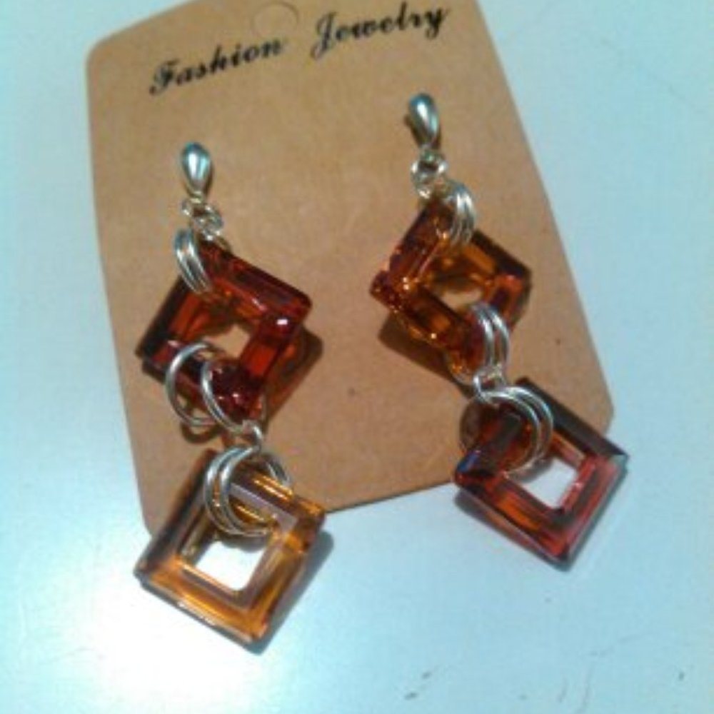 Women's Handmade Square Earrings